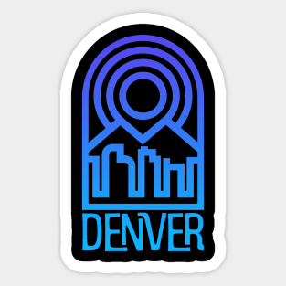 Unique Denver design Sticker